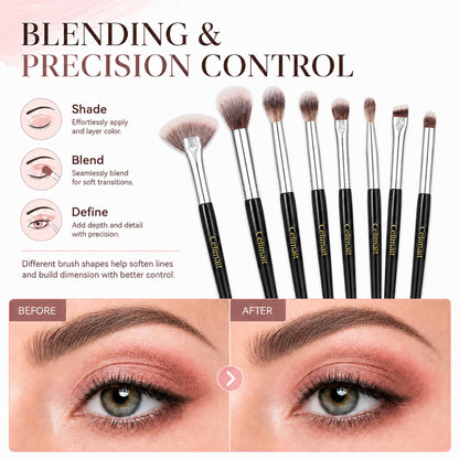 Celimait Makeup Brush Set with Case, Soft Synthetic Bristles
